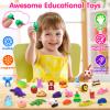 Arscniek 110 Pack Animal Erasers for Kids, Take Apart Mini Pencil Erasers, Desk Pets & Treasure Box Toys, Bulk Party Favors, Stocking Stuffers, Classroom Prizes, School Supplies, Gift for Boys & Girls view 4
