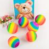 Homotte 6 Pcs Rainbow Playground Balls for Kids, 5 Inch Small Kickball Dodgeballs, Mini Toy Ball Handball Set for Indoor & Outdoor Activities with Hand Pump view 3
