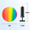 Homotte 6 Pcs Rainbow Playground Balls for Kids, 5 Inch Small Kickball Dodgeballs, Mini Toy Ball Handball Set for Indoor & Outdoor Activities with Hand Pump view 4