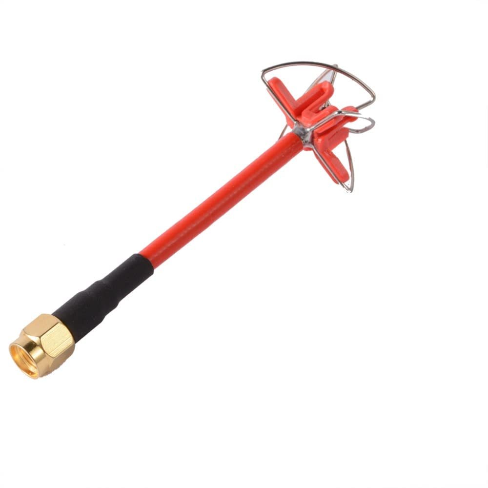 APEFIT Drone Accessories for 5.8GHz High Gain Circular Polarized Transmitter Four Leaf Clover Antenna for Professional FPV Racing Drone Replaceable (Color : Red Hole)