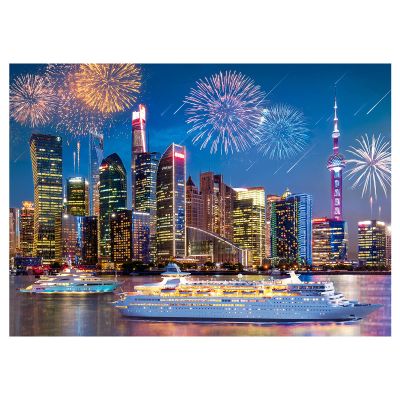 1000 Piece Halloween Jigsaw Puzzle for Adults - 27x20 inch HD Quality Cityscape Night View Puzzle,Educational Game for Family Kids. Great Birthday Holiday Halloween Christmas Decoration Gift.