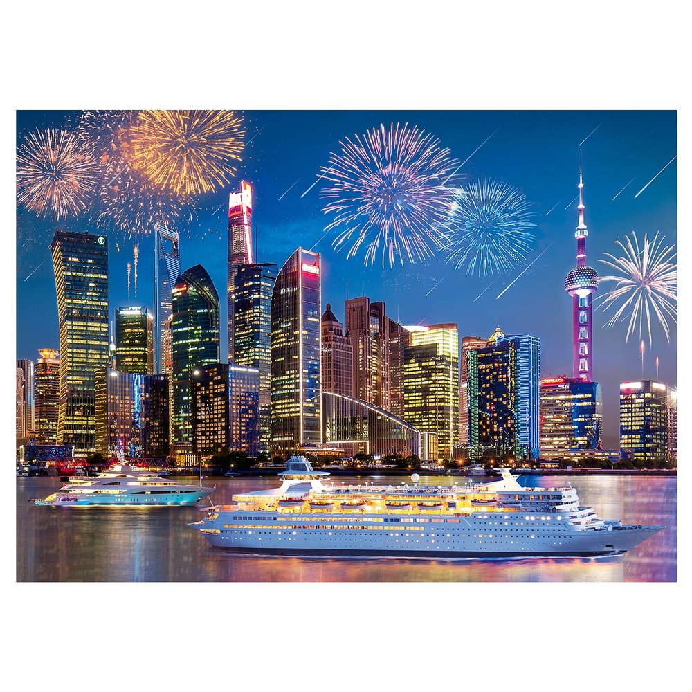 1000 Piece Halloween Jigsaw Puzzle for Adults - 27x20 inch HD Quality Cityscape Night View Puzzle,Educational Game for Family Kids. Great Birthday Holiday Halloween Christmas Decoration Gift.