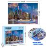 1000 Piece Halloween Jigsaw Puzzle for Adults - 27x20 inch HD Quality Cityscape Night View Puzzle,Educational Game for Family Kids. Great Birthday Holiday Halloween Christmas Decoration Gift. view 4