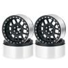 RCLIONS 4PCS Aluminum 2.6inch Beadlock Wheels Rims Upgrades for Black Mamba 1/10th Monster Truck Accessories Parts (Black) view 1