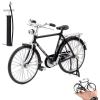 Japelessor Bicycle Model Scale DIY Kit, DIY Bicycle Model Scale - 1:10 Simulation Alloy Bike Model, Mini Retro Style Classical Bike Model (E) view 1