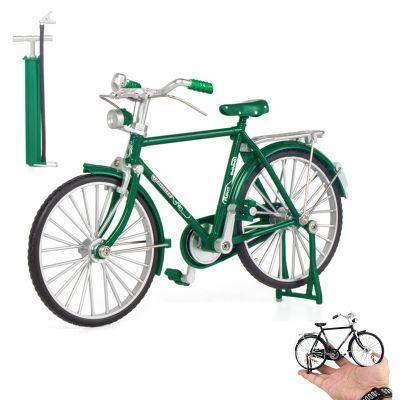 Japelessor DIY Bicycle Model - 1:10 Scale Alloy Bike, Mini Retro Style Classical Bike (F)