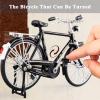 Japelessor DIY Bicycle Model - 1:10 Scale Alloy Bike, Mini Retro Style Classical Bike (F) view 3
