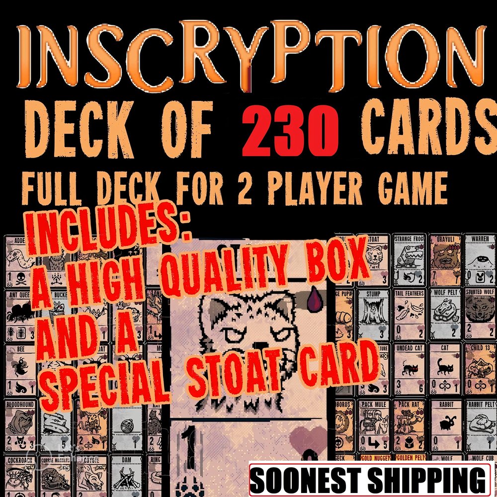 Inscryption Card Game Plus Box | Exciting Gifts for Fan, Family, Loved Ones, Friends