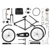 VALINK DIY Bicycled Model kit, Bike Model DIY, Mini Retro Style, Retro Classic Metal Art Bike Model Black view 1