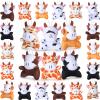 Aoriher 24 Pcs Mini Cow Plush Toys 3.15 Inch Operation Christmas Stuffed Animal Bulk for Kids Kawaii Farm Cow with Detachable Chain for Keychain Backpack Birthday Fillers School Prizes Reward view 1