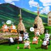 Aoriher 24 Pcs Mini Cow Plush Toys 3.15 Inch Operation Christmas Stuffed Animal Bulk for Kids Kawaii Farm Cow with Detachable Chain for Keychain Backpack Birthday Fillers School Prizes Reward view 2