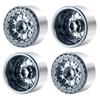 RCLIONS 2.2" Beadlock Wheels 35mm RC Car Aluminum Rims for AXIAL Wraith RR10 TRX4 1/10th RC Crawler Truck Car (Titanium) view 1
