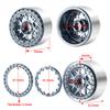 RCLIONS 2.2" Beadlock Wheels 35mm RC Car Aluminum Rims for AXIAL Wraith RR10 TRX4 1/10th RC Crawler Truck Car (Titanium) view 2