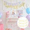 Beavorty 3pcs Happy Days Shower Banner Bunting Hanging Decor for Showers Birthdays and Celebrations for Use view 2