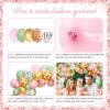 Fiesec Young Wild and Three Decorations Girl, Jungle Safari Animal Theme 3rd Party Decorations Backdrop Balloons Banner Cake Cupcake Topper Poster Crown Lion Cheetah Giraffe Pink 117 PCs view 3