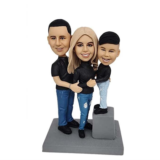 Mydedor Custom Bobble-Heads Figurine Customized Doll Birthday Gifts for Family, Bobble Head Figures Handmade Personalized Gift for Bestfriend Wedding Anniversary