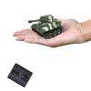 Ouhgnoh Mini WWII Gray German Tiger RC Tank Toy 1/72 Scale Model Electronic Radio Remote Control Vehicle Tank view 1