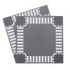 Feleph Classic Crossroad Road Base Plates, City Street Building Kit, 25 x 25 cm Town Baseplate for Building Bricks Compatible with All Major Brands (Crossroad 2 Pieces) view 1