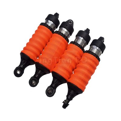 Damper Shock Sleeve Dust Snow Dirt Resist Cover for Traxxas 1/10 EREVO 2.0 E-REVO Summit Slayer Revo 3.3 - Orange 4pcs