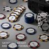 ARTGAME 14 Gram Clay Poker Chip Set for Texas Holdem, 500Pcs Casino Style Chips, with K-Type Aluminum Case and Dealer Buttons. view 3