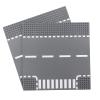 Feleph Classic Road T-Junction Base Plates, City Street Building Kit, 25 x 25 cm Town Baseplate for Building Bricks Compatible with All Major Brands (T-Junction 2) Pieces view 1