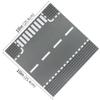 Feleph Classic Road T-Junction Base Plates, City Street Building Kit, 25 x 25 cm Town Baseplate for Building Bricks Compatible with All Major Brands (T-Junction 2) Pieces view 3