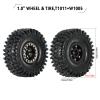 INJORA 1.0 Brass Beadlock Tires Set 4PCS Tires for 1/18 TRX4M 1/24 RC Crawler Car Axial SCX24 FMS FCX24 Gladiator Bronco C10 JLU Deadbolt B17 Upgrade (W1005-T1011) view 2