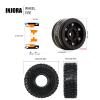 INJORA 1.0 Brass Beadlock Tires Set 4PCS Tires for 1/18 TRX4M 1/24 RC Crawler Car Axial SCX24 FMS FCX24 Gladiator Bronco C10 JLU Deadbolt B17 Upgrade (W1005-T1011) view 4