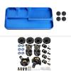 AllinRC SCX24 Brass Steering Knuckles Wheel Weights Extended Hex Adapter Front Rear Diff Cover Aluminum RC Screw Tray for Axial 1/24 SCX24 Upgrades view 1