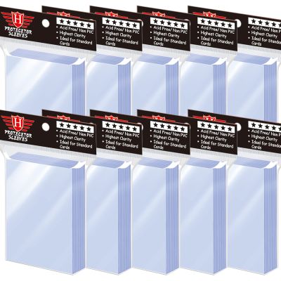 1000 Pcs Toploaders for Trading Cards, Soft Penny Sleeves Protectors Plastic Holders Fit for MTG, Baseball, Sports, Game Standard Cards