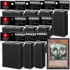 1000 Pcs Black Card Sleeves Toploaders for Trading Cards, Soft Clear Card Protective Sleeves Deck Card Protectors Fit for Baseball Cards, Sports Cards, MTG, Game Card Standard Cards view 1