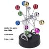 KENANLAN Ferris Wheel Revolving Ball, Electric Magnetic Rotation Ferris Wheel Desk Toy Colorful Metal Ball Perpetual Motion Decoration view 3