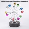 KENANLAN Ferris Wheel Revolving Ball, Electric Magnetic Rotation Ferris Wheel Desk Toy Colorful Metal Ball Perpetual Motion Decoration view 4