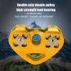 Pulley with Ball Bearing,Double Climbing Zipline Pulley,Heart Shaped Aerial Transport Ropeway Pulley for Scenic Cableway for Rock Climbing Caving Aloft Work Rescue (Gold), Climbing Pulley Double view 2