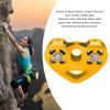 Pulley with Ball Bearing,Double Climbing Zipline Pulley,Heart Shaped Aerial Transport Ropeway Pulley for Scenic Cableway for Rock Climbing Caving Aloft Work Rescue (Gold), Climbing Pulley Double view 4