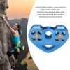 Pulley with Ball Bearing,Double Climbing Zipline Pulley,Heart Shaped Aerial Transport Ropeway Pulley for Scenic Cableway for Rock Climbing Caving Aloft Work Rescue (Blue), Climbing Pulley Double view 2
