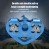 Pulley with Ball Bearing,Double Climbing Zipline Pulley,Heart Shaped Aerial Transport Ropeway Pulley for Scenic Cableway for Rock Climbing Caving Aloft Work Rescue (Blue), Climbing Pulley Double view 3