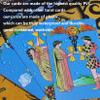 Jayiaine Tarot Cards Deck, with Guidebook Divination Discoloration Water Proof Cards, Fortune Telling Game Set for Family Reunion Beginners Expert Readers for Christmas Birthday, Blue view 2
