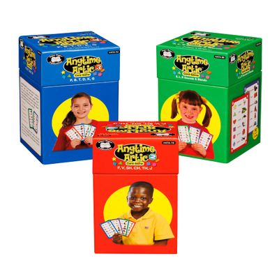 Super Duper Publications | Anytime Articulation Flash Card Game Bundle (Sets 1, 2, and 3) | Speech Therapy - Articulation Card Game | Educational Learning Resource for Children