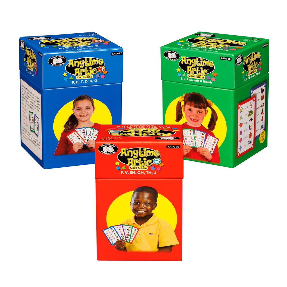 Super Duper Publications | Anytime Articulation Flash Card Game Bundle (Sets 1, 2, and 3) | Speech Therapy - Articulation Card Game | Educational Learning Resource for Children