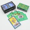 Jayiaine Tarot Cards Deck, with Guidebook Divination Discoloration Water Proof Cards, Fortune Telling Game Set for Family Reunion Beginners Expert Readers for Christmas Birthday, Green view 1