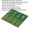 Jayiaine Tarot Cards Deck, with Guidebook Divination Discoloration Water Proof Cards, Fortune Telling Game Set for Family Reunion Beginners Expert Readers for Christmas Birthday, Green view 3