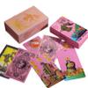 Jayiaine Tarot Cards Deck, with Guidebook Divination Discoloration Water Proof Cards, Fortune Telling Game Set for Family Reunion Beginners Expert Readers for Christmas Birthday, Pink2 view 1