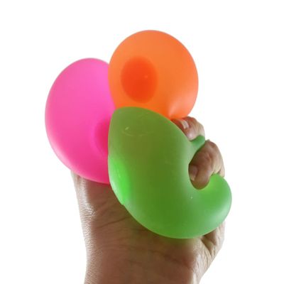 Set of 3 Sugar Balls - Syrup Molasses Thick Glue/Gel Stretch Ball - Ultra Squishy and Moldable Slow Rise Relaxing Sensory Fidget Stress Toy (Random Colors)