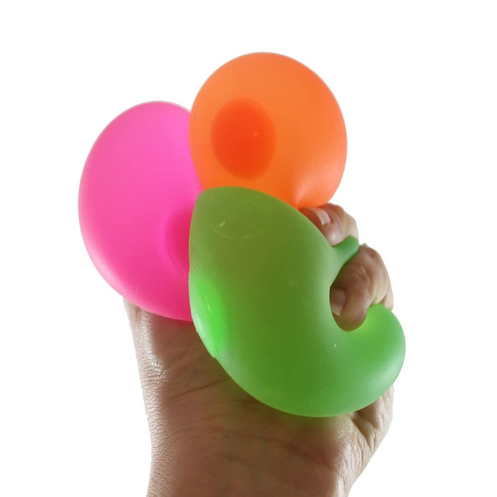 Set of 3 Sugar Balls - Syrup Molasses Thick Glue/Gel Stretch Ball - Ultra Squishy and Moldable Slow Rise Relaxing Sensory Fidget Stress Toy (Random Colors)
