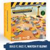 JITTERYGIT Construction Race Track Site Toy - Including Sandbox Vehicles, Trucks, Excavator, Bulldozer, Dump Truck, Crane - Birthday Gift for Kids, Boys, Girls, Toddlers for Ages 3 4 5 6 7 8 Year Old view 2