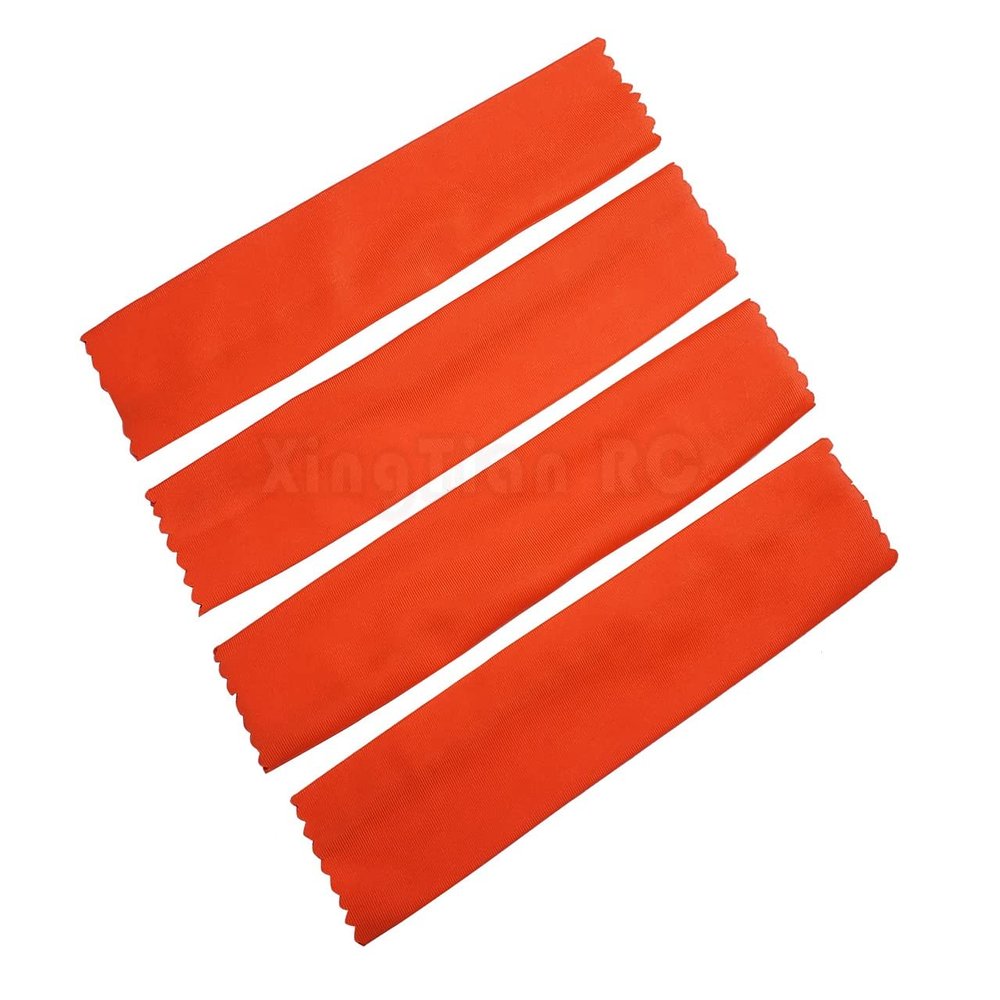 Damper Shock Sleeve Dust Snow Dirt Resist Cover for Traxxas 1/5 X-MAXX XMAXX for Arrma 1/5 Outcast KRATON - Orange 4pcs