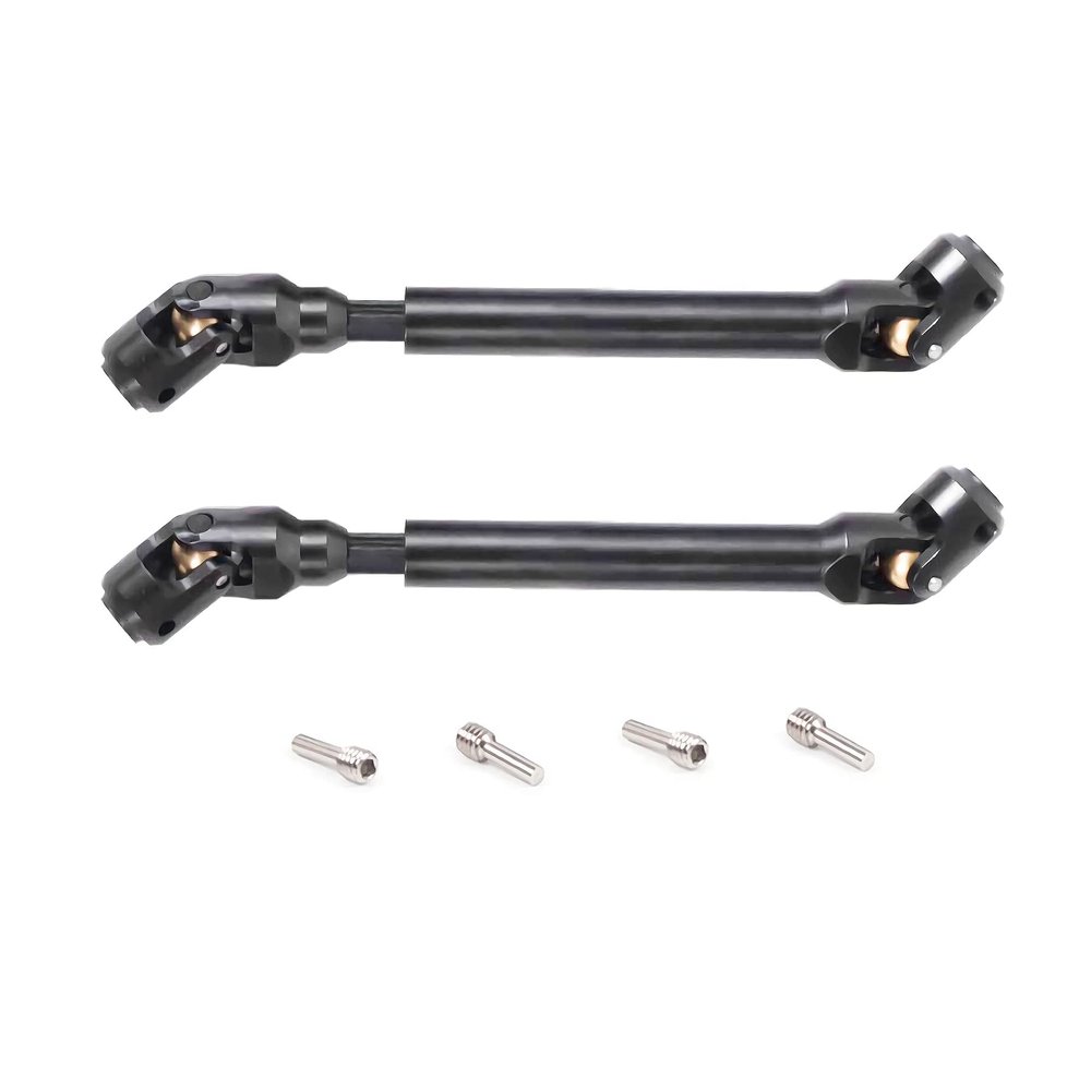 2pcs RC Crawler Drive Shaft (112-163MM) for 1/10 SCX10 II TRX4 Redcat D90 Gen7/Pro RC4WD GEN8 Gladiator TF2 D90 YK4082 104311 RC Universal Upgrade Shaft