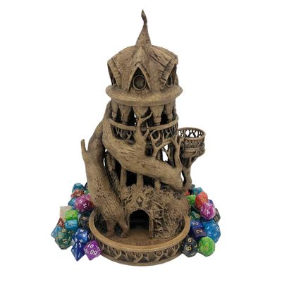 Bear and Wolf Studio - Fate's End Dice Towers by Kimbolt Creations - 3D Printed and Hand-Painted Dice Towers (Druid Dice Tower)