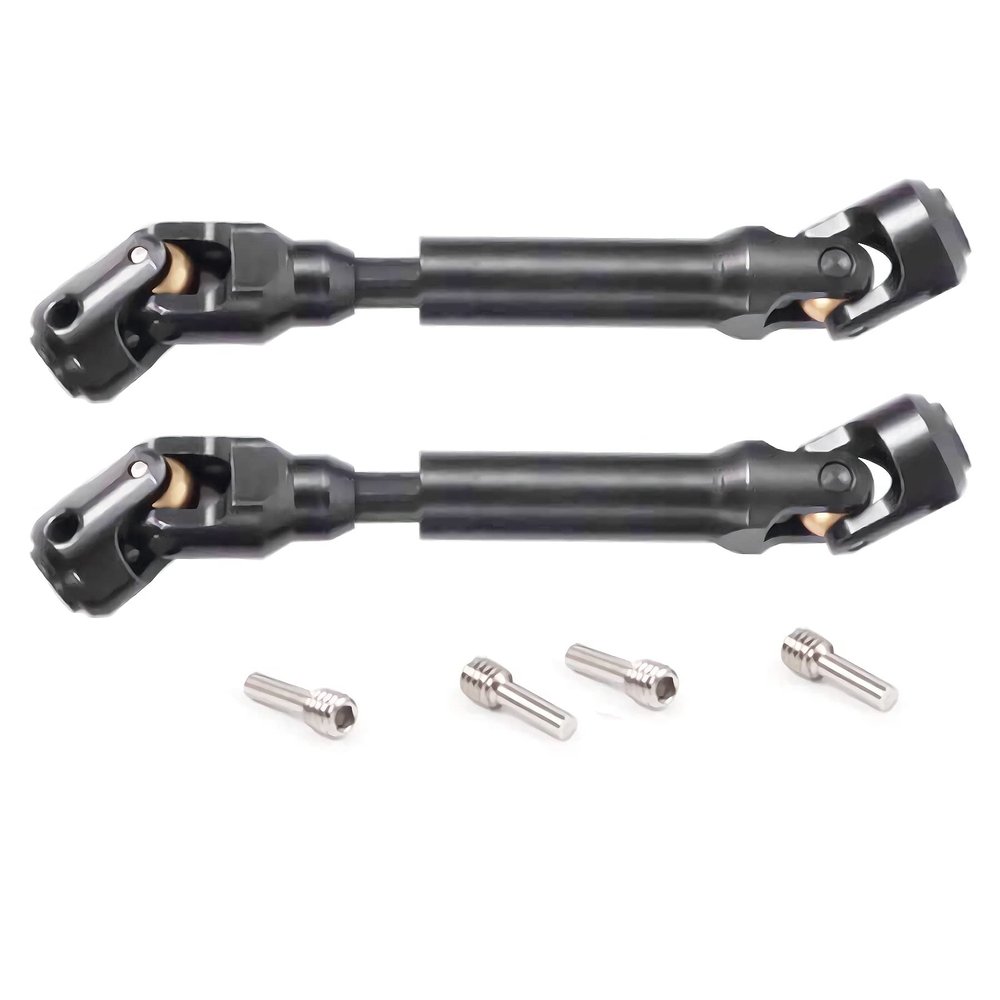 2pcs RC Crawler Drive Shaft (96-143MM) for 1/10 SCX10 II TRX4 Redcat D90 Gen7/Pro RC4WD GEN8 Gladiator TF2 D90 YK4082 104311 RC Universal Upgrade Shaft